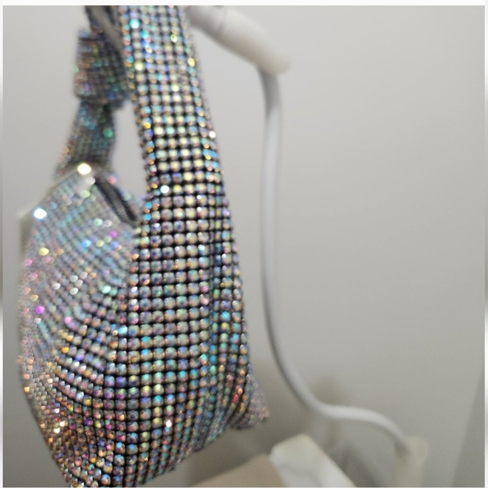 ❄️❄️ NWT Madison West Bring On The Bling Bag Crystal Rhinestone - Picture 2 of 5